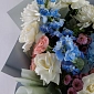 Букет с дельфиниумом "Цвет настроения" фото