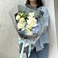 Букет из гортензии и роз "Айым" фото