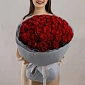 Букет из 51 красных роз 50 см "Тянь-Шань" - фото 2