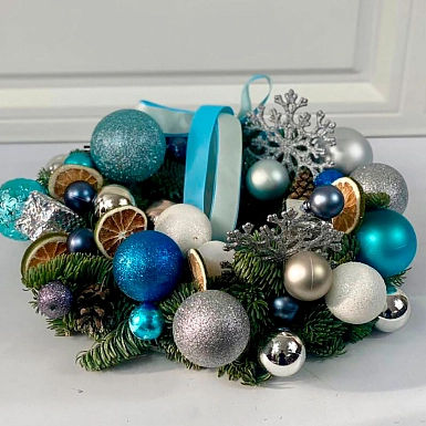 Новогодний венок "Снежок" - фото 2