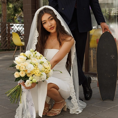 Букет невесты "Золотое чувство" - фото 5