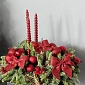Новогодняя композиция "Алая заря" - фото 5