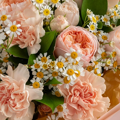 Букет с пионовидными розами  "Лето во Франции" - фото 4