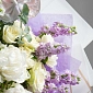Букет с антуриумом и пионами "Фиолетовая жемчужина" - фото 5