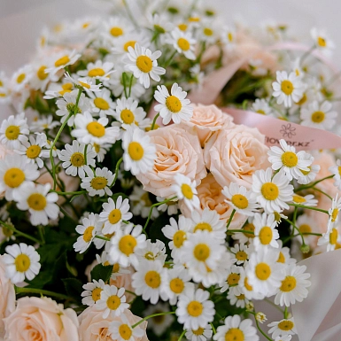 Букет из ромашек "Лучик" - фото 5