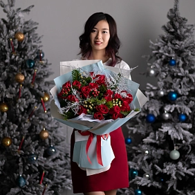 Зимний букет "Snowfall"