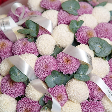 Букет из микс хризантем Momoka 51 - фото 6