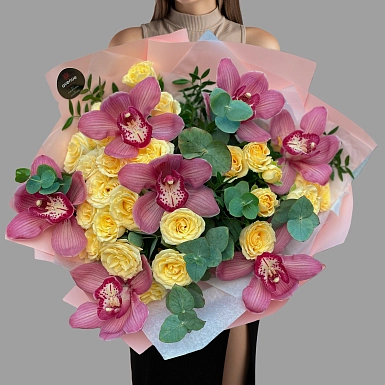 Букет из орхидей "Сладкий вкус" - фото 3