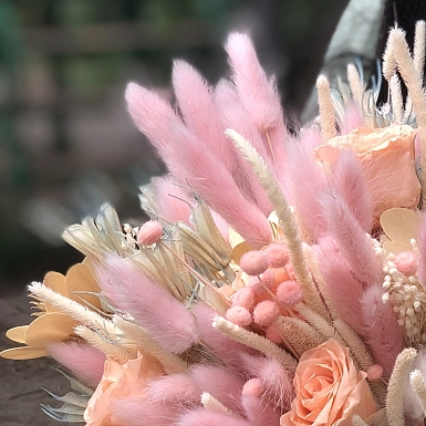 Букет невесты из сухоцветов "Галатея" - фото 4