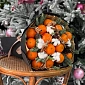 Новогодний букет "Мандариновая сказка" - фото 5
