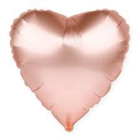 Воздушный фольгированный шар "Сердце золотое" 5 шт