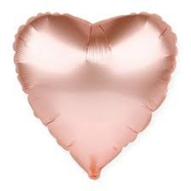 Воздушный фольгированный шар "Сердце золотое" 5 шт - фото 1