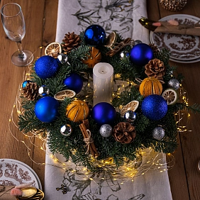 Новогодний венок "Зимний день"