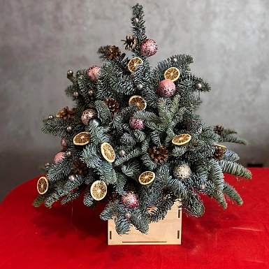 Новогодняя елочка "Зимние узоры" - фото 1