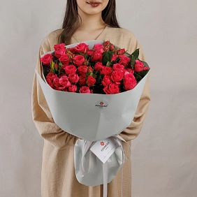 Илюстрация к Букет из 11 кустовых роз "Sofi" Букет из 11 кустовых роз "Sofi"