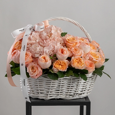 Композиция в корзине "Крем-брюле" - фото 4