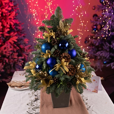 Новогодняя елочка "Синий иней" - фото 3