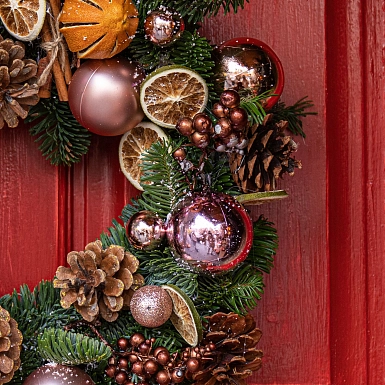 Новогодний венок "Чудесный вечер" - фото 3