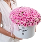 Коробка из 101 розовой розы "Тянь-Шань" - фото 2