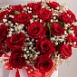 Композиция в сердце с розами и гипсофилой "Легкость Любви" - фото 7