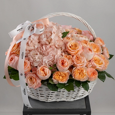 Композиция в корзине "Крем-брюле" - фото 5