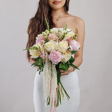 Букет невесты "Взгляд в сердце" - фото 3