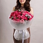 Букет из 25 пионовидных роз Country Blues - фото 3