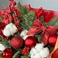 Новогодний букет "Зимний рубин" - фото 3