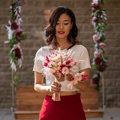 Букет невесты из сухоцветов "Мирада" - фото 1