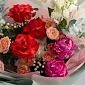 Букет с пионами и розами "Nina" - фото 5