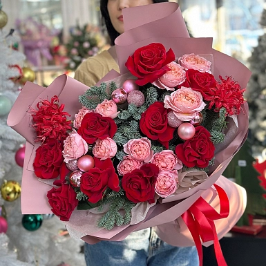 Зимний букет "Christmas fantasies" - фото 5