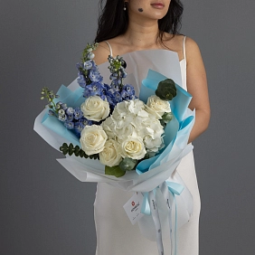 Букет из гортензии "Танец для двоих" фото