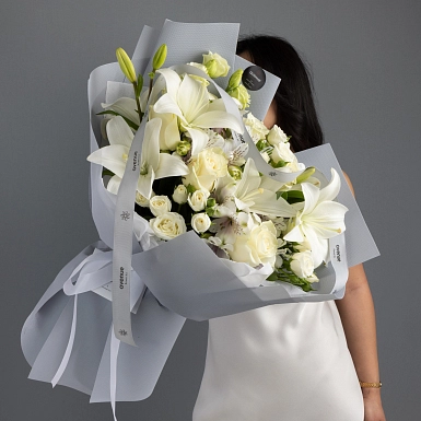 Букет с лилиями "Нимфея" - фото 3