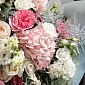 Букет из гортензий и пионовидных роз "Снежная Королева" - фото 6