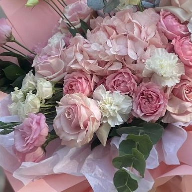 Букет из гортензии "Нежные мечты" - фото 3