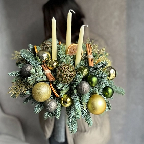 Новогодняя композиция "С новым годом"