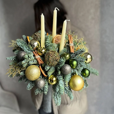 Новогодняя композиция "С новым годом" - фото 1