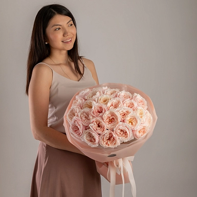 Букет из пионовидных роз Tsumugi S - фото 2