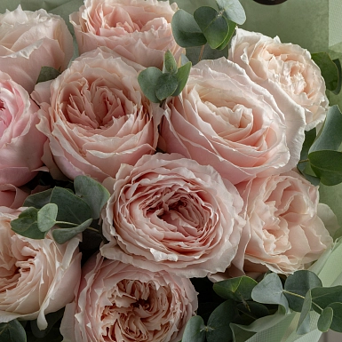 Букет из 11 пионовидных роз Tsumugi - фото 6