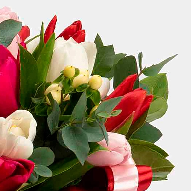 Композиция из тюльпанов "Вихрь" S - фото 5