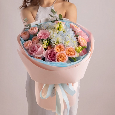 Букет из роз "Цветущий Пейзаж" - фото 3