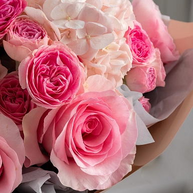 Букет из гортензий "Конфетка" фото