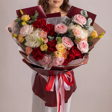 Букет из роз и лизиантусов "Магия Цветов" - фото 3