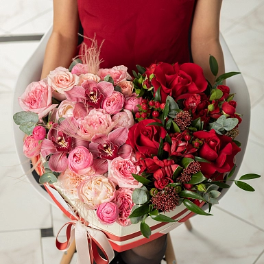 Композиция в виде сердца "Аяулым" - фото 3