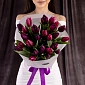 Букет из тюльпанов "Фиолетовый микс" S - фото 5