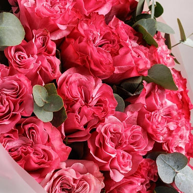 Букет из 25 пионовидных роз Country Blues - фото 5