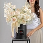 Композиция с пионовидными розами "Белый бархат" - фото 2