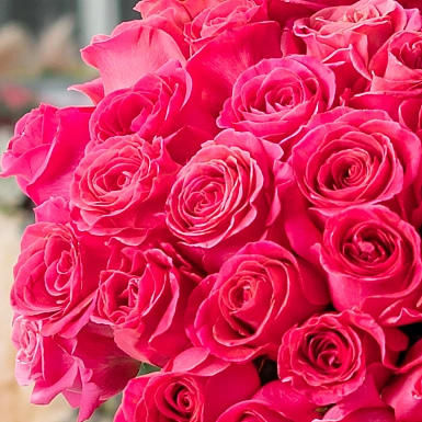 Букет из 51 Голландской розовой розы 50 см - фото 3
