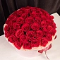 Коробка из 55 красных Голландских роз - фото 2