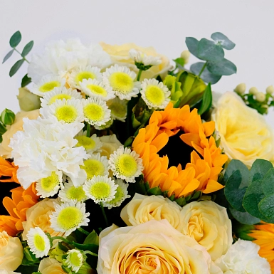 Букет с подсолнухами "Палитра природы" - фото 3